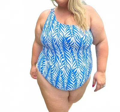 Alicia Swim Jodie Coco One-piece Swimsuit - Plus In Blue Bay Waves