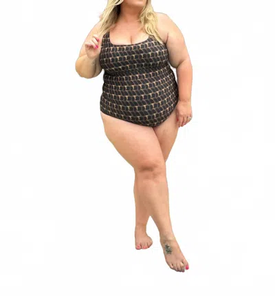 Alicia Swim Stella Full Coverage One-piece Swimsuit - Plus In Coquillage In Multi