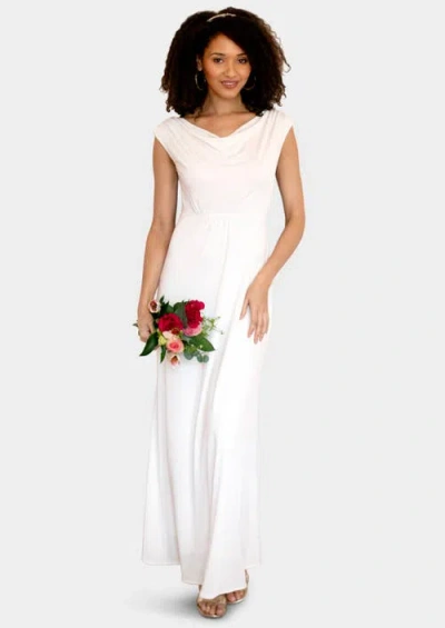 Alie Street London Cruise Cowl Neck Maxi Dress In White