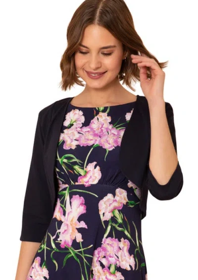 Alie Street London Freya Cropped Bolero Jacket In Blue