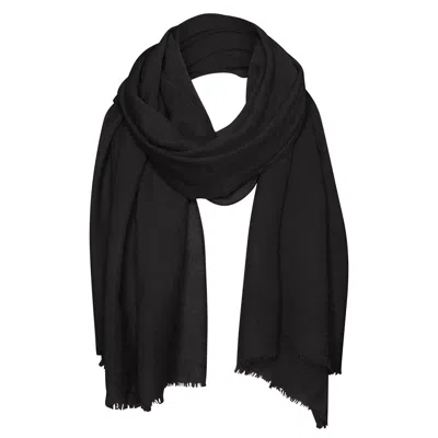 Alie Street London Women's Aurielle Silk Wool Scarf Black
