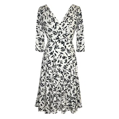 Alie Street London Women's Black / Neutrals Annie Dress In Monochrome Black
