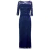 Alie Street London Women's Blue Lila Lace Gown In Navy