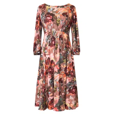 Alie Street London Women's Charlie Midi Dress In Woodland Rose In Multi