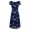 Alie Street London Women's Charlotte Lace Dress In Midnight Blue In Blue