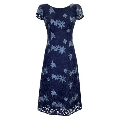 Alie Street London Women's Charlotte Lace Dress In Midnight Blue