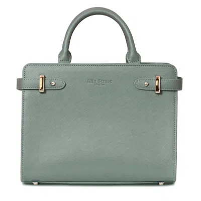 Alie Street London Women's Derby Occasion Handbag In Slate Green