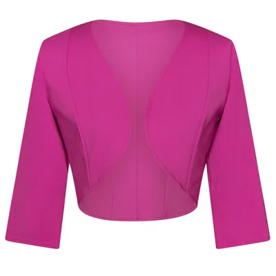 Alie Street London Freya Cropped Bolero Jacket In Pattern
