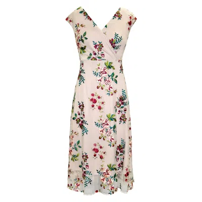 Alie Street London Women's Grace Midi Dress - Blushing Blooms In Pink/red