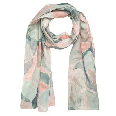 Alie Street London Women's Green / Neutrals Miriam Silk Scarf Mosaic Pastels Print