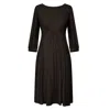 Alie Street London Women's Kimberley Knitted Midi Dress In Sparkle Black In Black
