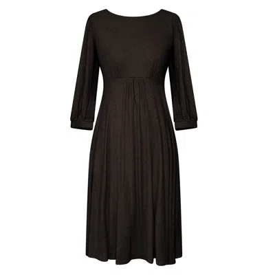 Alie Street London Women's Kimberley Knitted Midi Dress In Sparkle Black