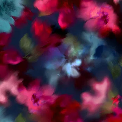 Alie Street London Women's Leoni Silk Wool Scarf Moonlit Florals In Multi