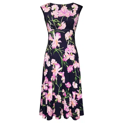 Alie Street London Luna Midi Jersey Dress In Black