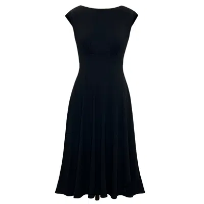 Alie Street London Women's Luna Midi Dress With Pockets In Black.