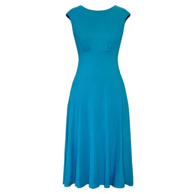 Alie Street London Women's Luna Midi Dress With Pockets In Celestial Blue