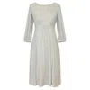 Alie Street London Women's Neutrals Kimberley Knitted Midi Dress In Sparkle Latte
