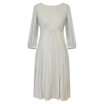 Alie Street London Women's Neutrals Kimberley Knitted Midi Dress In Sparkle Latte