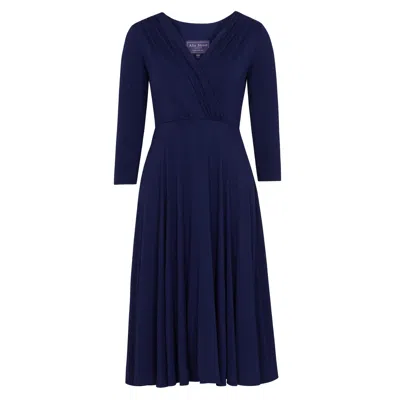ALIE STREET LONDON WOMEN'S PETITE ANNIE DRESS IN ECLIPSE BLUE