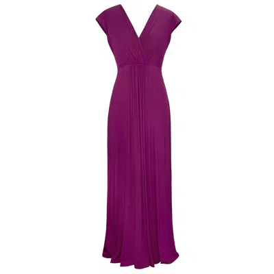 Alie Street London Women's Pink / Purple Sophia Maxi Dress In Boysenberry Pink