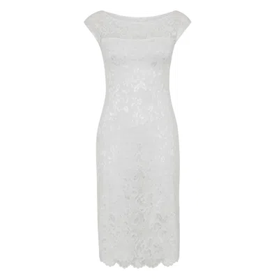 Alie Street London Women's White Amber Lace Wedding Dress