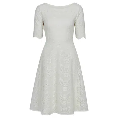 Alie Street London Women's White Evie Lace Wedding Dress In Ivory Lace