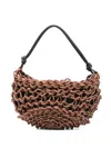 Alienina Aurora Woven Shoulder Bag In Brown