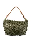 Alienina Aurora Woven Shoulder Bag In Green