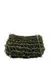 Alienina Cecilia Interwoven Shoulder Bag In Green