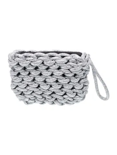 Pre-owned Alienina Clutch In Grey