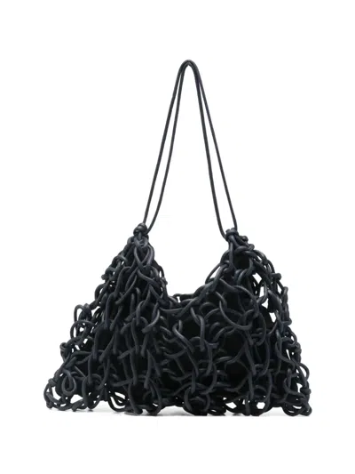 Alienina Knotted Shoulder Bag In Black