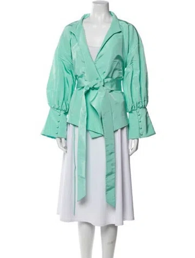 Pre-owned Aliétte Silk Evening Jacket In Blue