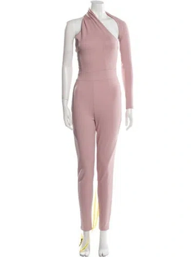 Pre-owned Alieva Asymmetrical Jumpsuit In Pink