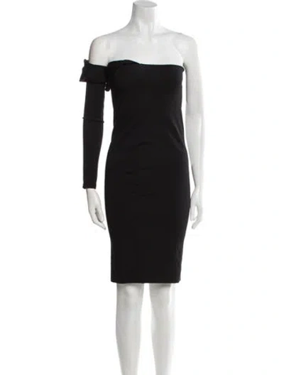 Pre-owned Alieva Nylon Knee-length Dress In Black