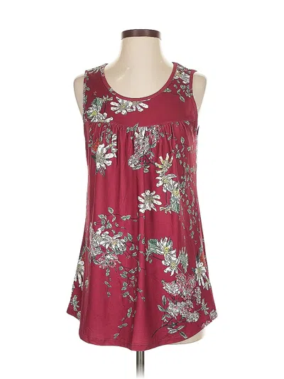 Pre-owned Alife Sleeveless Blouse In Burgundy