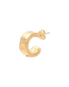 Alighieri 2208 The Single Inkwell Hoop Woman Single Earring Gold Size - Bronze, 999/1000 Gold Plated In Gold