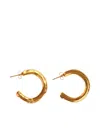 Alighieri 24k Yellow Gold The Etruscan Reminder Earrings In Brown