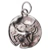 Alighieri Astrology Pendant In Silver Brass In Silver