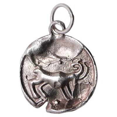 Alighieri Astrology Pendant In Silver Brass
