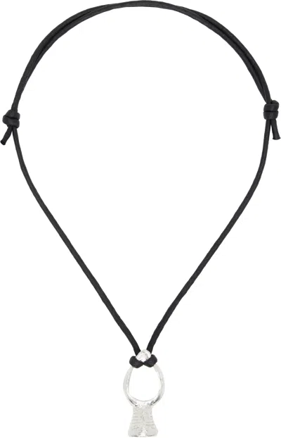 Alighieri Black & Silver 'the Hidden Reflection' Necklace