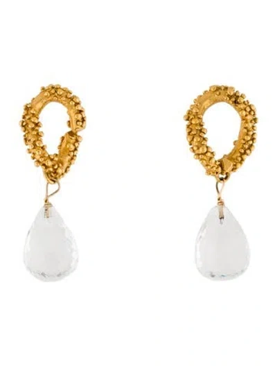 Pre-owned Alighieri Crystal Drop Earrings In Transparent
