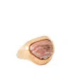Alighieri Curved Ring In Yellow
