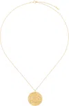 Alighieri Gold 'il Leone' Medallion Necklace In 24 Gold