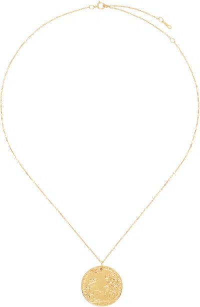 Alighieri Gold 'il Leone' Medallion Necklace In 24 Gold