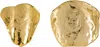 Alighieri Gold 'the Bearer Of Fortune' Dish Set In Gold-plated Brass