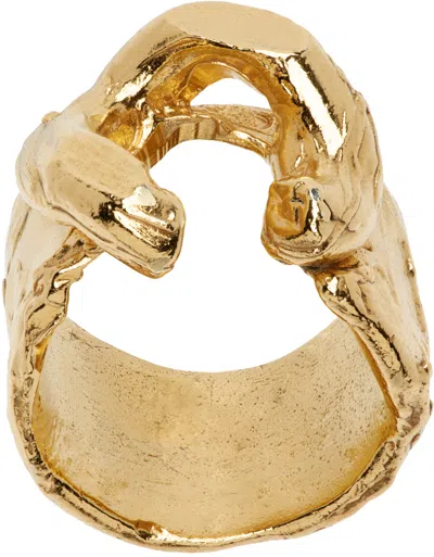 Alighieri Gold 'the Flashback' Ring In 24kt Gold Plated