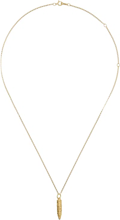 Alighieri Gold 'the Mini Annotator' Necklace In 24 Gold