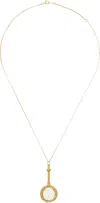 Alighieri Gold 'the Poet's Lens' Necklace In 24 Gold
