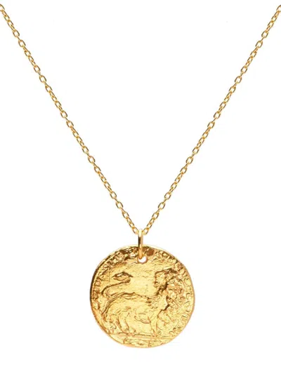 Alighieri Leone Medallion Ii Necklace In Gold