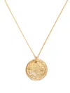 Alighieri Leone Medallion Necklace In Gold